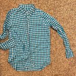 J.Crew Blue and White Gingham Button Down Shirt Photo 0