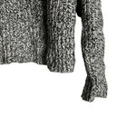 Madewell  Marled Wide Rib Knit Black White Turtleneck Sweater Size Small Photo 8