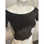 Urban Outfitters  black glittery top Photo 3