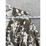 Orvis  Women's Blouse Surplice Brown White Floral 3/4 Sleeve Medium Cotton Photo 5