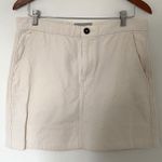Everlane  Canvas Stamp Cotton Pockets Mini Skirt Cream Bone Minimalist Durable 10 Photo 0