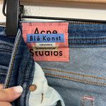 Acne Studios - Peg Jeans Mid Blue Slim Fit Denim Classic Preppy Medium Dark Wash Photo 8