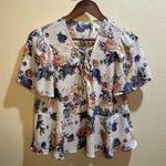 Kimchi Blue  size medium floral blouse Photo 0
