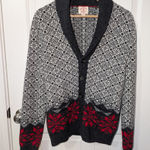 Brooks Brothers  Red Fleece Faire Isle Merino Blend Knit Cardigan Small Photo 0