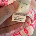 Lilly Pulitzer Pink Floral Short Sleeve Top Size Medium Photo 4