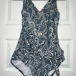 Boden  Paisley Print Full Bottom Attached Tie One Piece Swimsuit  Size 14  Photo 0