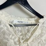 ASTR the Label Tiered Bell Sleeve Lace Top in Buttercream Size X-Small Photo 4