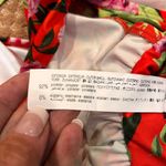 ZARA Orange Draped Floral Bodysuit Deep V SZ M Vacation Beach Hawaii GNO Sexy Photo 8