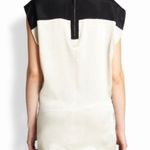 Helmut Lang  Black and Gravel Cream Silk Top - size Medium Photo 1