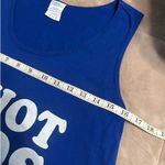 I Love Hot Dads Tank Top Size XL Sleeveless Shirt Athleisure Workout Funny Blue Photo 3