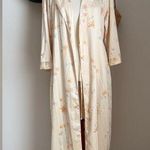 Jones New York Vintage Cream Floral Robe, Size S/M Photo 0
