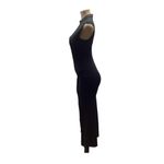 BANJUL  Size Medium Black Sleeveless Zippered Open Slit Bodycon Dress. Preloved Photo 3