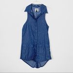 One Teaspoon  Homesick Blues Chambray Polka Dot Sleeveless Shirt Dress Photo 1
