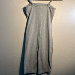 Bozzolo Gray Ribbed One-Piece Bodysuit SZ S Top Minimalist Y2K Petite Sleeveless Photo 5