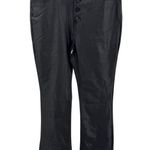 KanCan Black faux leather button fly Boot Cut Pants 11/29 new concert neutral Photo 0