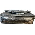 MM6 Maison Margiela Metallic Silver Buckle Shoulder Bag Photo 5