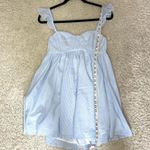 Sky to Moon Light Blue Dress with Ruffle Straps Size L Photo 4
