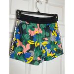 Adidas  x HER Floral Print Shorts XS Blue Green Pink Athletic Photo 3