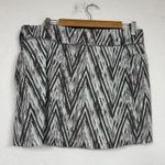 Smartwool  Grey Blue Striped Mini Skirt Womens L Athletic Gorpcore Casual Hiking Photo 3