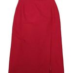 Sigrid Olsen  - wool red pencil skirt size 2 petite Photo 0