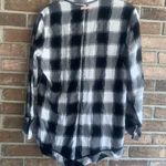 Victoria's Secret  Flannel Romper Black White Buffalo Plaid Pajamas Photo 2
