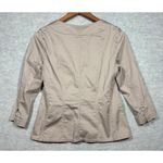 J.Jill ‎ Women's Beige Button Up Blazer Jacket Size 4 Career Casual Office Photo 4