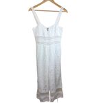 Saylor x Free People Gabri White Lace Jumpsuit Cropped Wide Leg Zipper Front S Photo 2