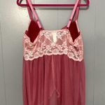 Jessica Simpson Pink Floral Lace Mesh Sheer Lined Wired Camisole 3X Photo 4