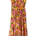 Talbots TIERED MAXI DRESS - LEMONS AND ORANGES Photo 14