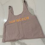 Aerie Offline by  Top Notch TieBack Athleisure Cropped TankTop Womens Small Taupe Photo 1