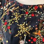Modcloth NEW  Embellished To Perfection Beaded Floral Dress in Black Photo 4