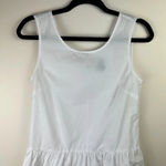 J.Crew Bow-Back Peplum Tank Top White XXS Preppy Coquette Professional Corporate Photo 5
