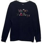 Holiday Editions Happy Holidays Women's Blue‎ Sweatshirt Size Large Blue Photo 0