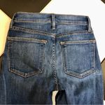frame denim Le High Skinny Crop Two Tone Denim Panel Jeans Kenya Navy Blue sz 24 Photo 7