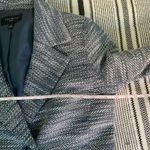 Talbots  Tweed Pea Coat Jacket size 4P Teal White Preppy Corpcore Academia Blazer Photo 4