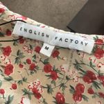 English Factory  Womens Peter Pan Collar Floral Blouse Shirt Top Medium Photo 2