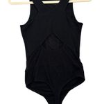 EXPRESS  Black Mesh Embellished Back Cut Out Bodysuit Size Women's XS Photo 1