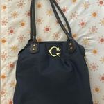Navy Canvas Shoulder Bag Blue Photo 0
