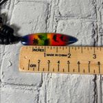 Wooden Bead Rope Surfboard Pendant Beachy Surfer Necklace Black Photo 9