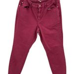 Warp and Weft JFK New York City Skinny Jeans Sangria Red Size 16 x 26 Photo 0