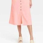 Universal Threads NWT Women's Utility Midi A-Line Skirt - Universal Thread™- Pink Photo 0