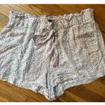 REWASH  Cream Tan Leopard Animal Print Paperbag Shorts Size XL Photo 6