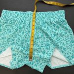 Reebok  Blue Green Floral Elastic Drawstring Waist Activewear Short Women's XL Photo 9