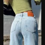 Princess Polly Booran Light Wash Denim Wide Leg Center Seam Jeans 10 Photo 4