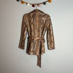Current Air  Snakeskin Belted Jacket Photo 5