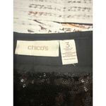 Chico's NWT Women's Black Sequin Wide-Leg Pants Size 3 (XL/16) Party Cocktail Photo 2