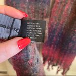 Joy Susan  Purple-Pink Gradian Stripe Acrylic Scarf with Fringe Tassels Photo 5