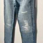 RE/DONE $245 NWT  70S HIGH RISE SKINNY BOOT MENDED AQUAMARINE JEANS SZ 25 Photo 1