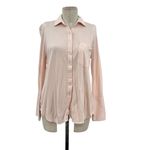Cuyana Pima Cotton Shirt Button Down Long Sleeve Jersey Modal Pink Size Small Photo 1