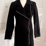 Fred Perry Black Trench Jacket Size 4 Photo 0